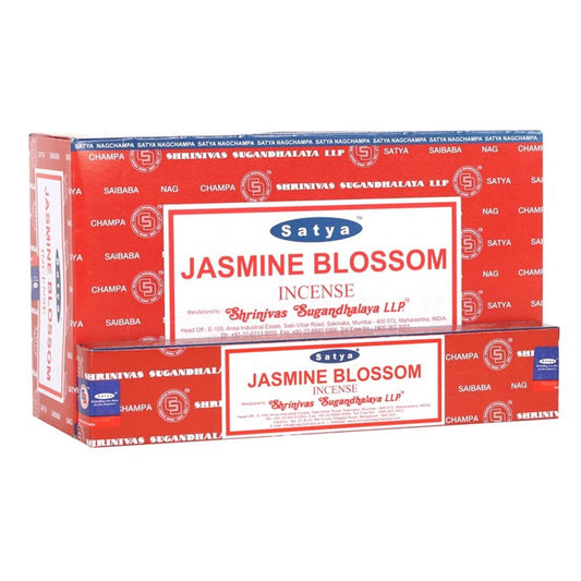 12 Packs of Jasmine Blossom Incense Sticks by Satya - ScentiMelti  12 Packs of Jasmine Blossom Incense Sticks by Satya