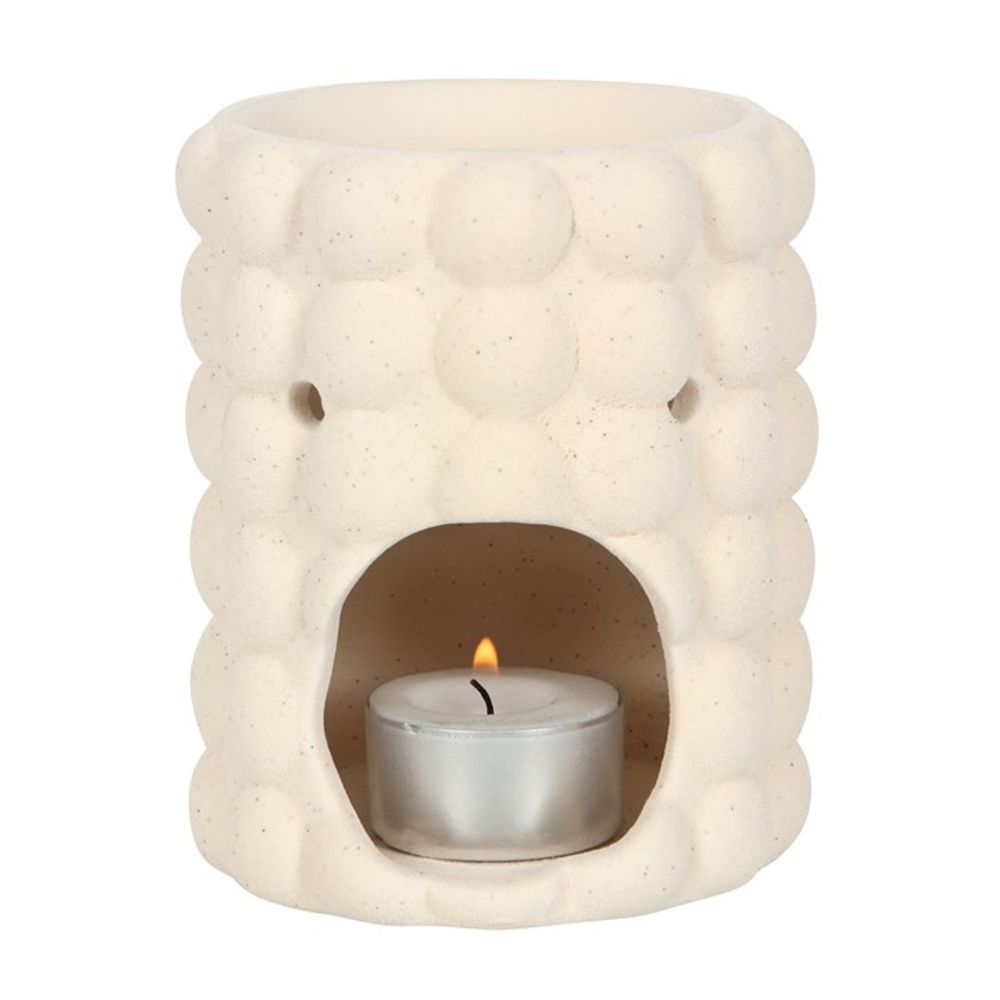 Cream Speckle Bubble Oil Burner - ScentiMelti  Cream Speckle Bubble Oil Burner