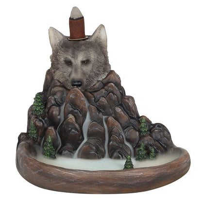 Grey Wolf Cliff Backflow Incense Burner - ScentiMelti  Grey Wolf Cliff Backflow Incense Burner