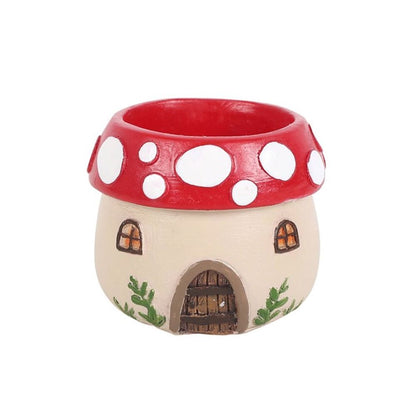 Mushroom House Resin Tealight Holder - ScentiMelti  Mushroom House Resin Tealight Holder