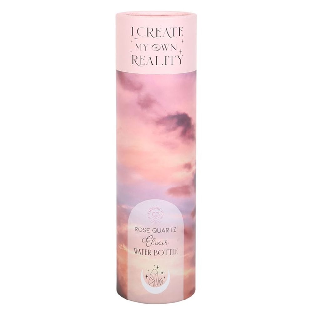 Rose Quartz Create My Own Reality Glass Water Bottle - ScentiMelti  Rose Quartz Create My Own Reality Glass Water Bottle