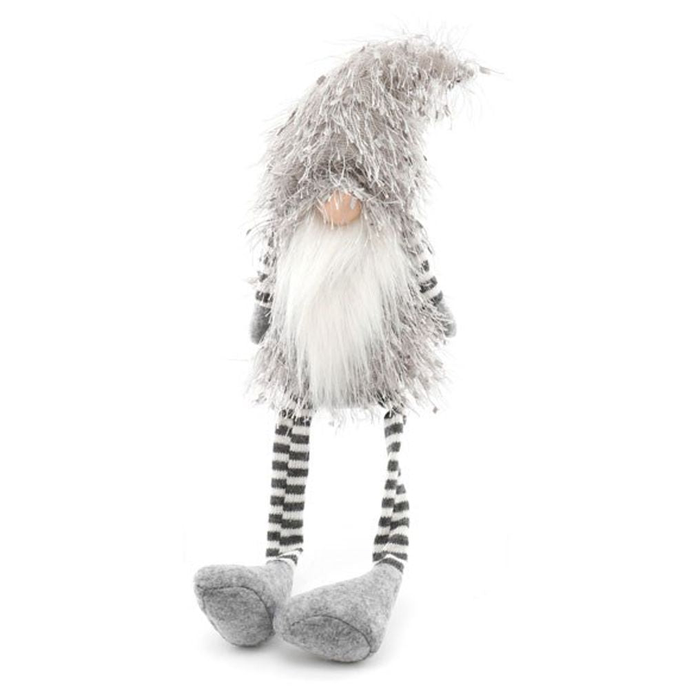 Grey Plush Santa Gonk with Dangly Legs - ScentiMelti Home Fragrance, Beauty & Gifts UK