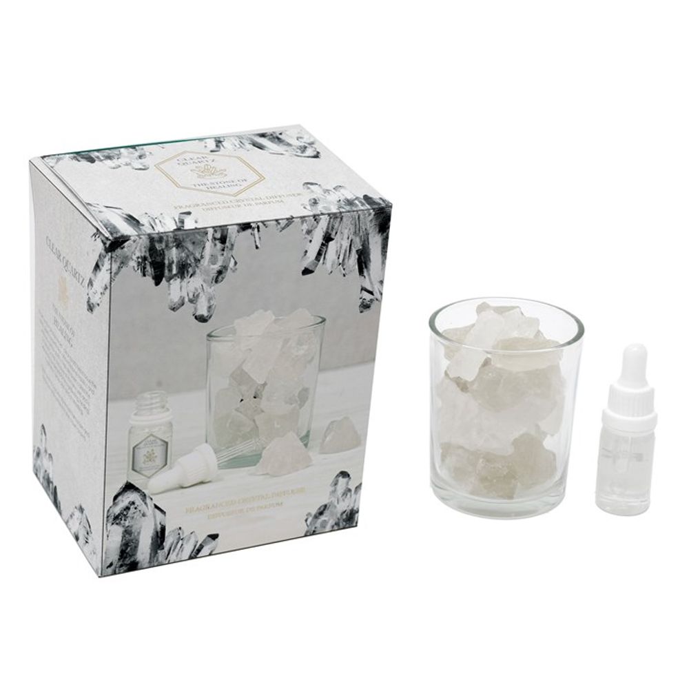 280g Clear Quartz Crystal Oil Diffuser - ScentiMelti  280g Clear Quartz Crystal Oil Diffuser