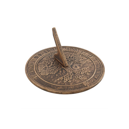 Tree Of Life Terracotta Sundial by Lisa Parker - ScentiMelti  Tree Of Life Terracotta Sundial by Lisa Parker