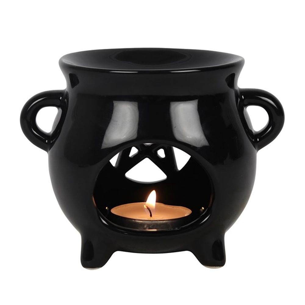 Pentagram Cauldron Oil Burner - ScentiMelti  Pentagram Cauldron Oil Burner