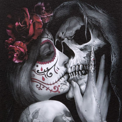 19x25cm Dead Kiss Canvas Plaque by Spiral Direct - ScentiMelti  19x25cm Dead Kiss Canvas Plaque by Spiral Direct