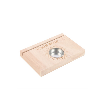 Natural Card of the Day Tarot Card Stand Tealight Holder - ScentiMelti Home Fragrance, Beauty & Gifts UK