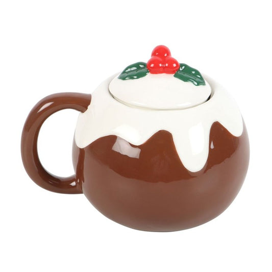 Christmas Pudding Shaped Mug - ScentiMelti  Christmas Pudding Shaped Mug