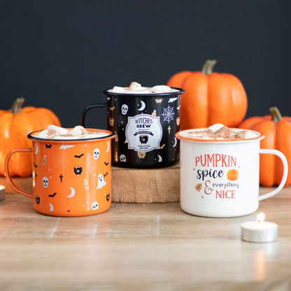 Pumpkin Spice Enamel Mug - ScentiMelti  Pumpkin Spice Enamel Mug