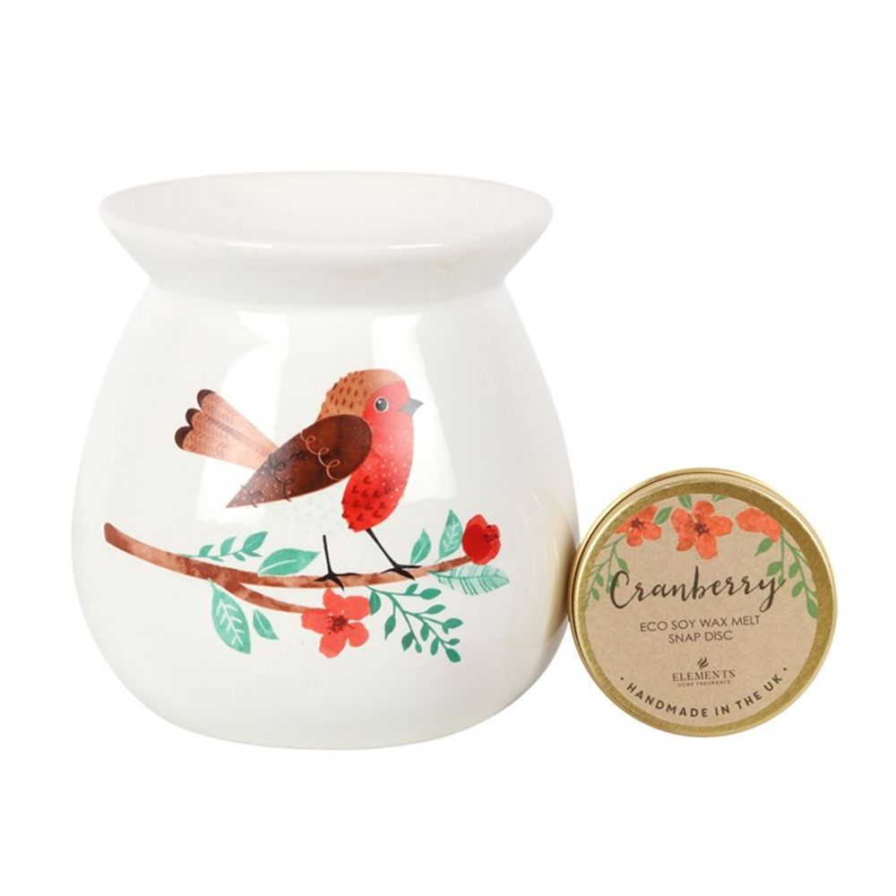 Garden Robin Wax Melt Burner Gift Set - ScentiMelti Home Fragrance, Beauty & Gifts UK