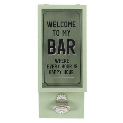 Green Garden Bar Bottle Opener Plaque - ScentiMelti Home Fragrance, Beauty & Gifts UK