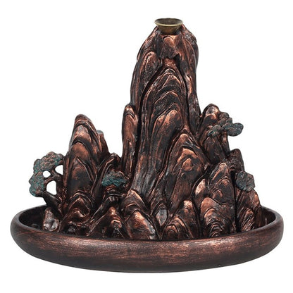 Bronze Effect Island Backflow Incense Burner - ScentiMelti  Bronze Effect Island Backflow Incense Burner