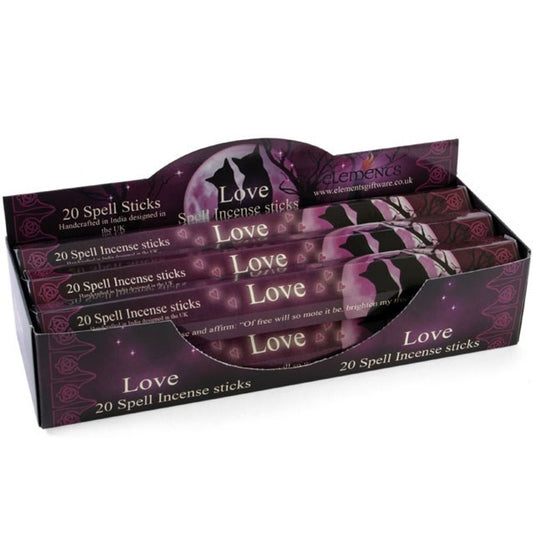 Set of 6 Packets of Love Spell Incense Sticks by Lisa Parker - ScentiMelti  Set of 6 Packets of Love Spell Incense Sticks by Lisa Parker