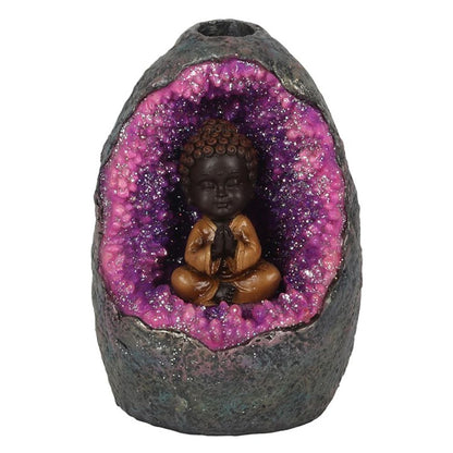 Buddha Crystal Cave LED Backflow Incense Burner - ScentiMelti  Buddha Crystal Cave LED Backflow Incense Burner