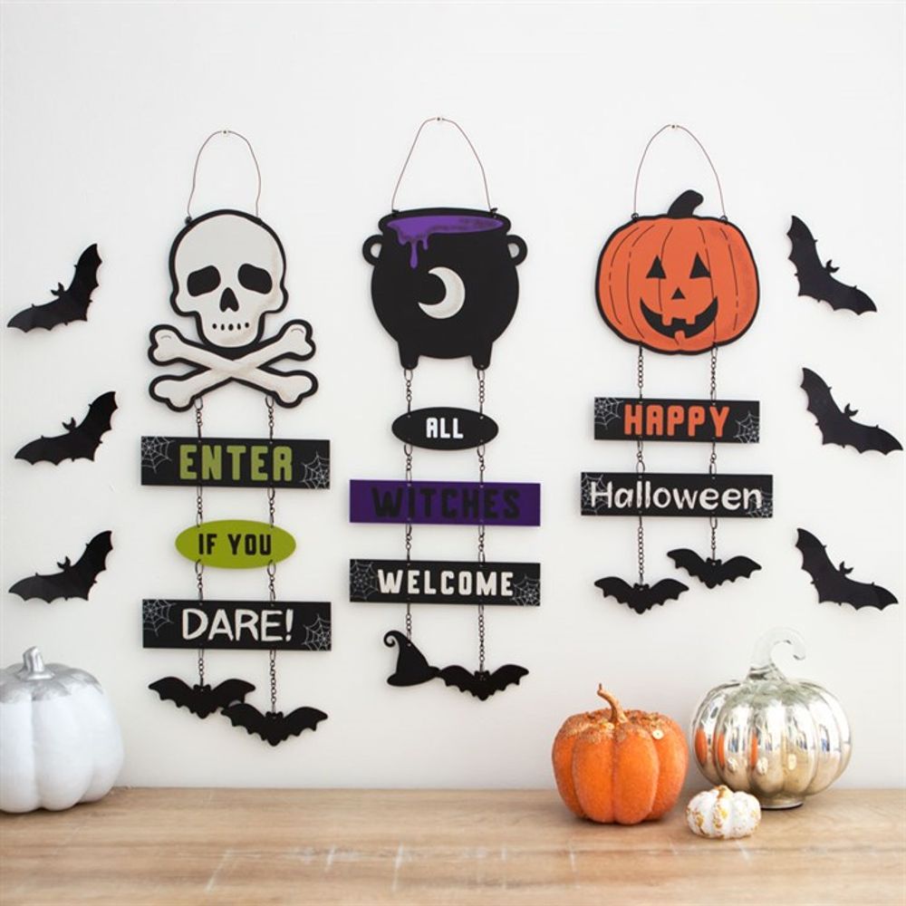 Happy Halloween Pumpkin Chain Sign - ScentiMelti  Happy Halloween Pumpkin Chain Sign