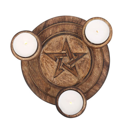 Pentagram Tea Light Candle Holder - ScentiMelti  Pentagram Tea Light Candle Holder