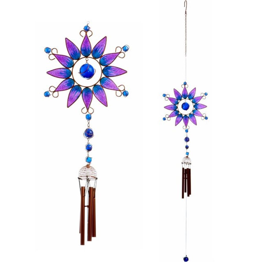 Purple Sunflower Windchime - ScentiMelti Home Fragrance, Beauty & Gifts UK