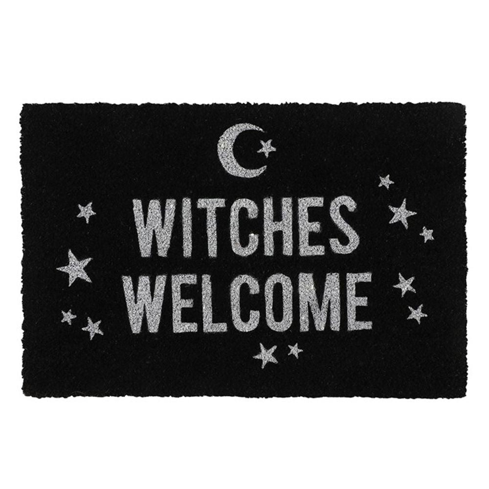 Black Witches Welcome Doormat - ScentiMelti Home Fragrance, Beauty & Gifts UK