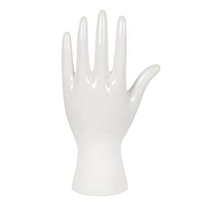 White Ceramic Palmistry Hand Ornament - ScentiMelti  White Ceramic Palmistry Hand Ornament