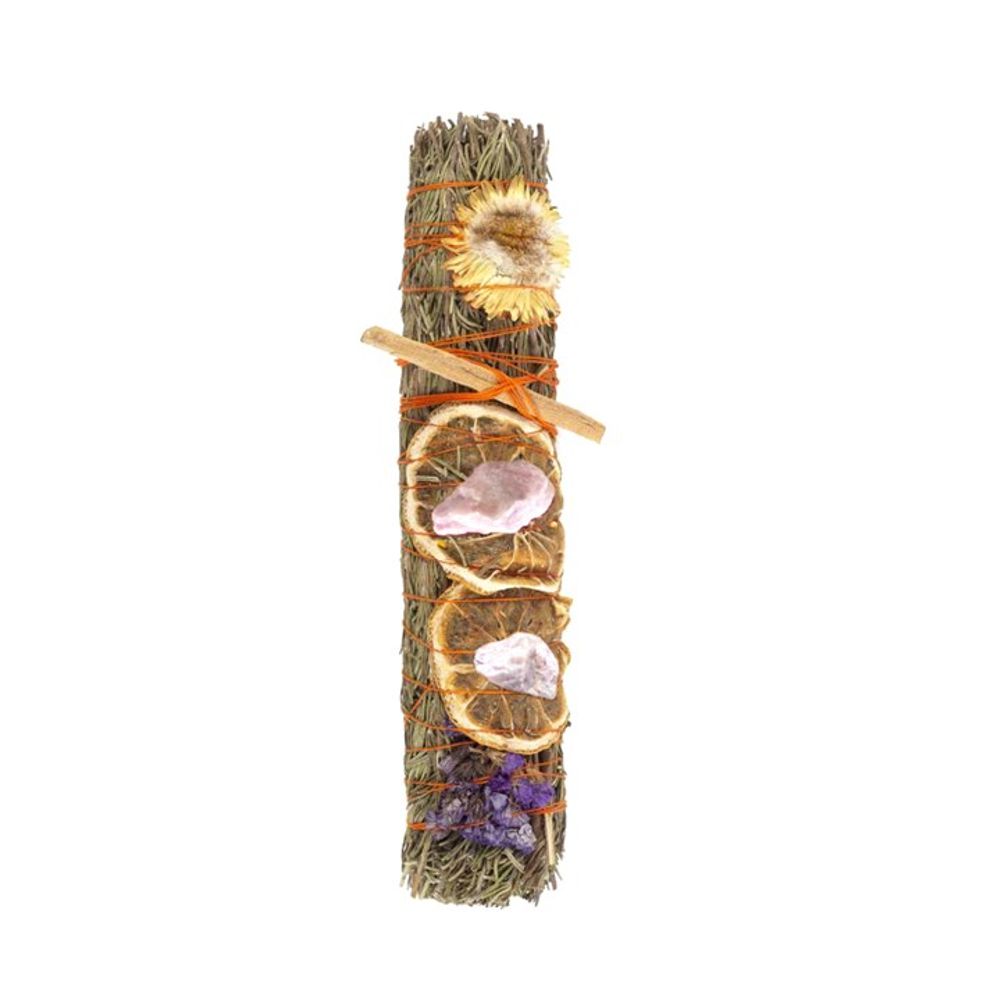 9in Ritual Wand Smudge Stick with Rosemary, Lavender, and Orange - ScentiMelti  9in Ritual Wand Smudge Stick with Rosemary, Lavender, and Orange