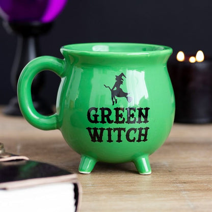 Green Witch Cauldron Mug - ScentiMelti  Green Witch Cauldron Mug