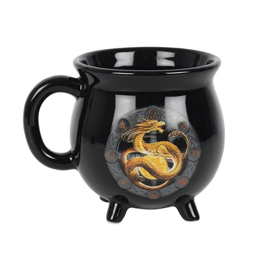 Litha Colour Changing Cauldron Mug by Anne Stokes - ScentiMelti  Litha Colour Changing Cauldron Mug by Anne Stokes