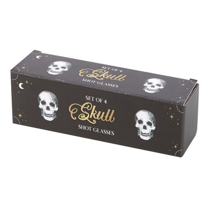 Set of 4 Skull Shot Glasses Set - ScentiMelti  Set of 4 Skull Shot Glasses Set