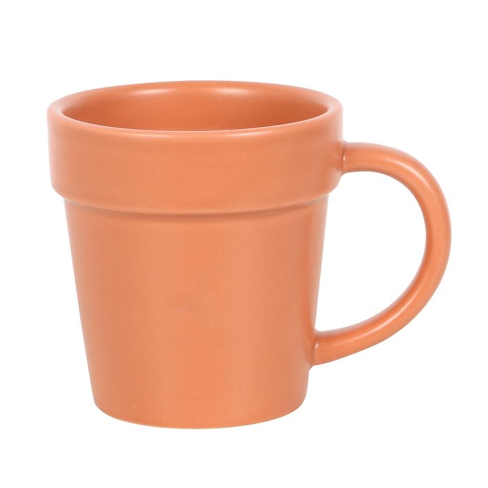 Plain Plant Pot Ceramic Mug and Shovel Spoon - ScentiMelti Home Fragrance, Beauty & Gifts UK