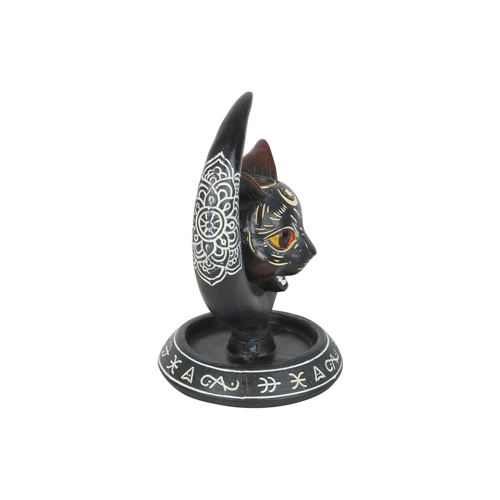 Black Cat Moon Backflow Incense Burner - ScentiMelti Home Fragrance, Beauty & Gifts UK