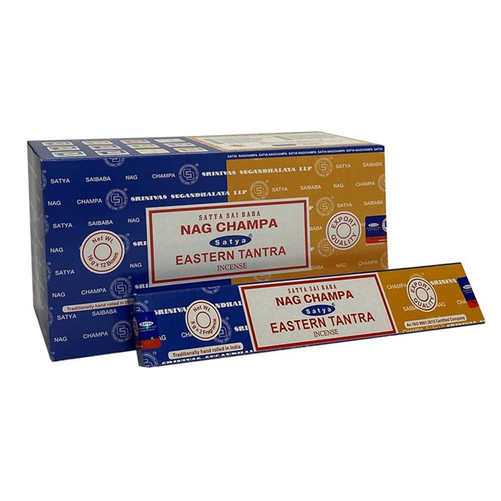 Set of 12 Packets of Combo Satya Incense - Nag Champa Eastern Tantra - ScentiMelti  Set of 12 Packets of Combo Satya Incense - Nag Champa Eastern Tantra