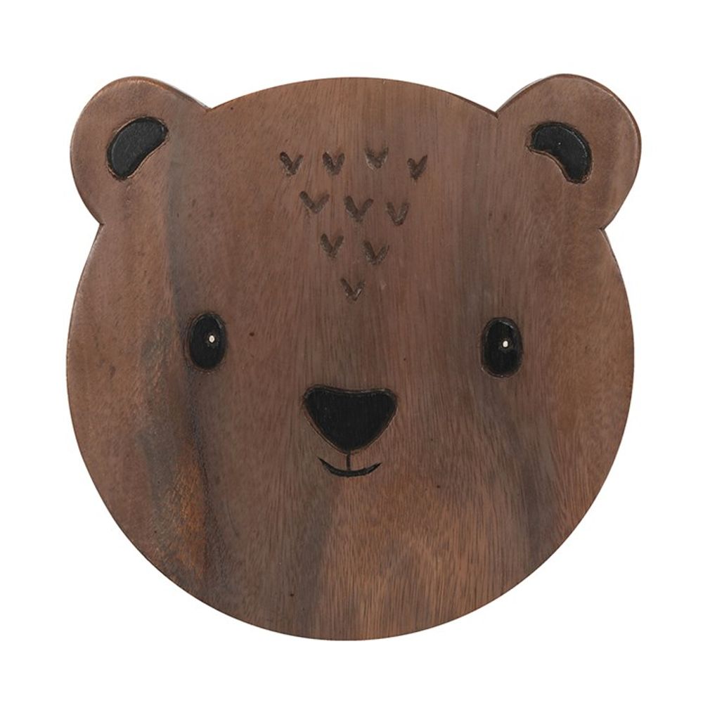 26cm Children's Wooden Bear Stool - ScentiMelti  26cm Children's Wooden Bear Stool