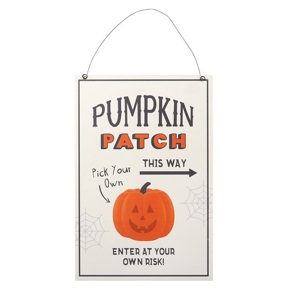 30cm Pumpkin Patch Hanging Sign - ScentiMelti  30cm Pumpkin Patch Hanging Sign