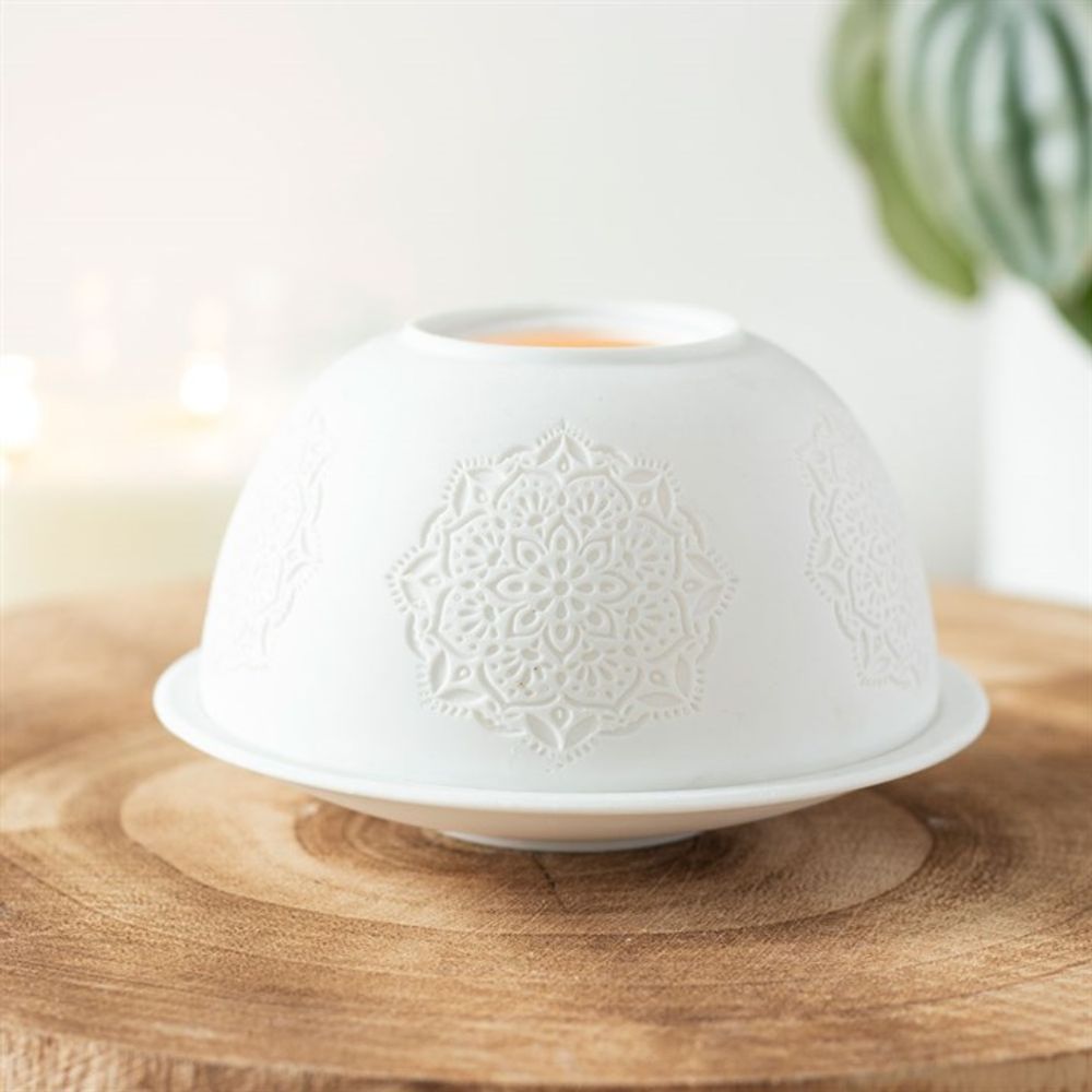 Mandala Dome Tealight Holder - ScentiMelti  Mandala Dome Tealight Holder