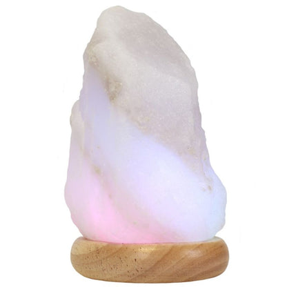 White Colour Changing USB Salt Lamp - ScentiMelti Home Fragrance, Beauty & Gifts UK