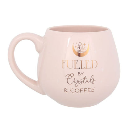 Crystals and Coffee Rounded Mug - ScentiMelti  Crystals and Coffee Rounded Mug