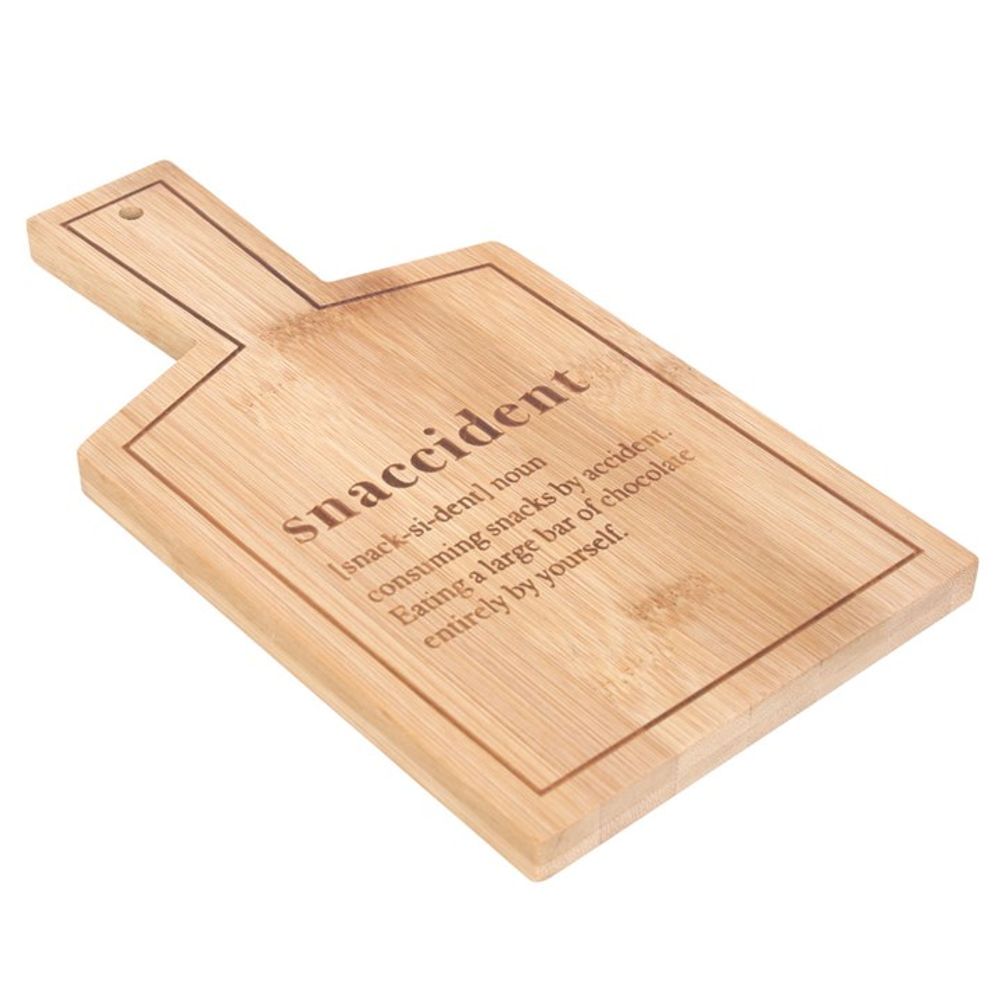 Snaccident Bamboo Serving Board - ScentiMelti Home Fragrance, Beauty & Gifts UK