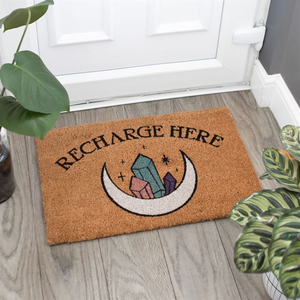 Natural Recharge Here Crystal Door Mat - ScentiMelti  Natural Recharge Here Crystal Door Mat