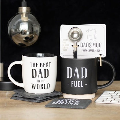 Dad Fuel Mug and Coffee Scoop Clip - ScentiMelti  Dad Fuel Mug and Coffee Scoop Clip