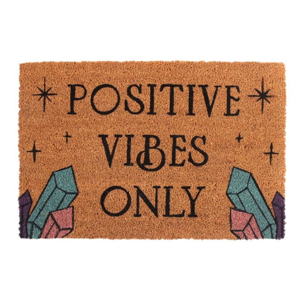 Natural Positive Vibes Only Doormat - ScentiMelti Home Fragrance, Beauty & Gifts UK