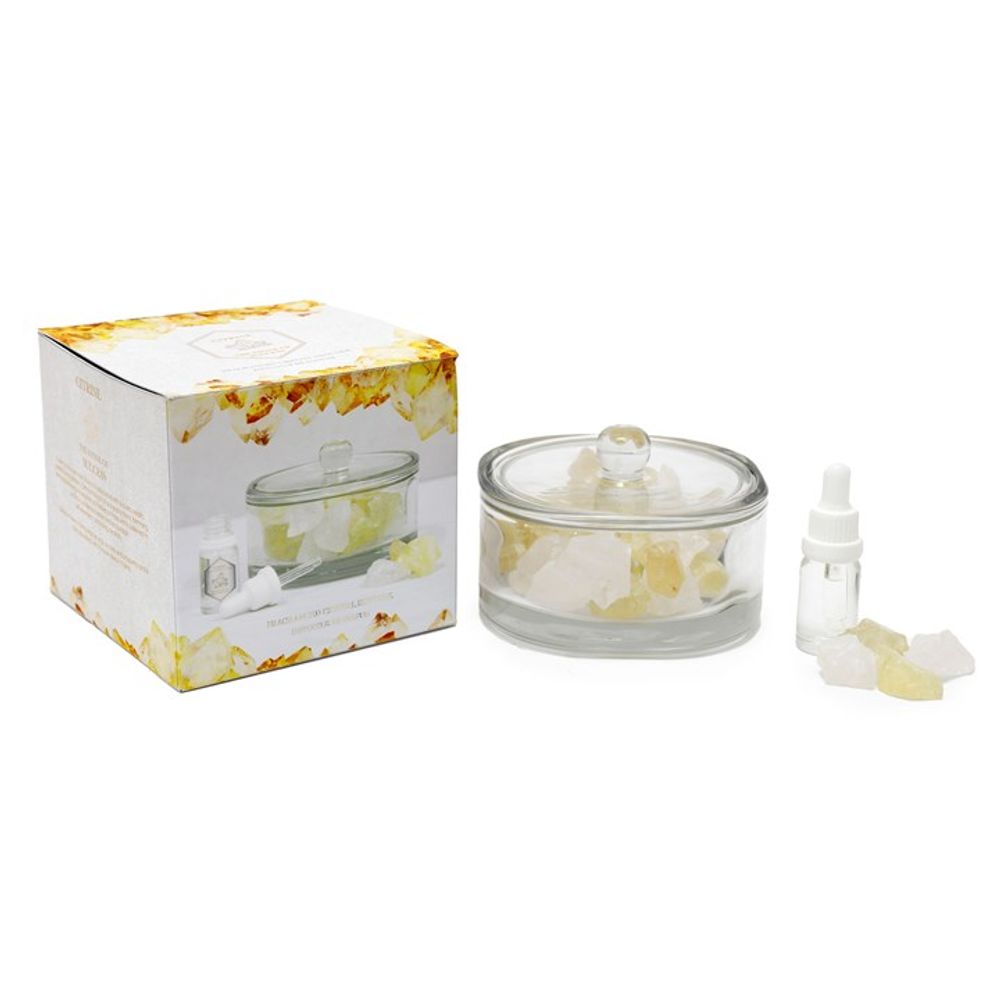 400g Yellow Citrine Crystal Oil Diffuser - ScentiMelti  400g Yellow Citrine Crystal Oil Diffuser