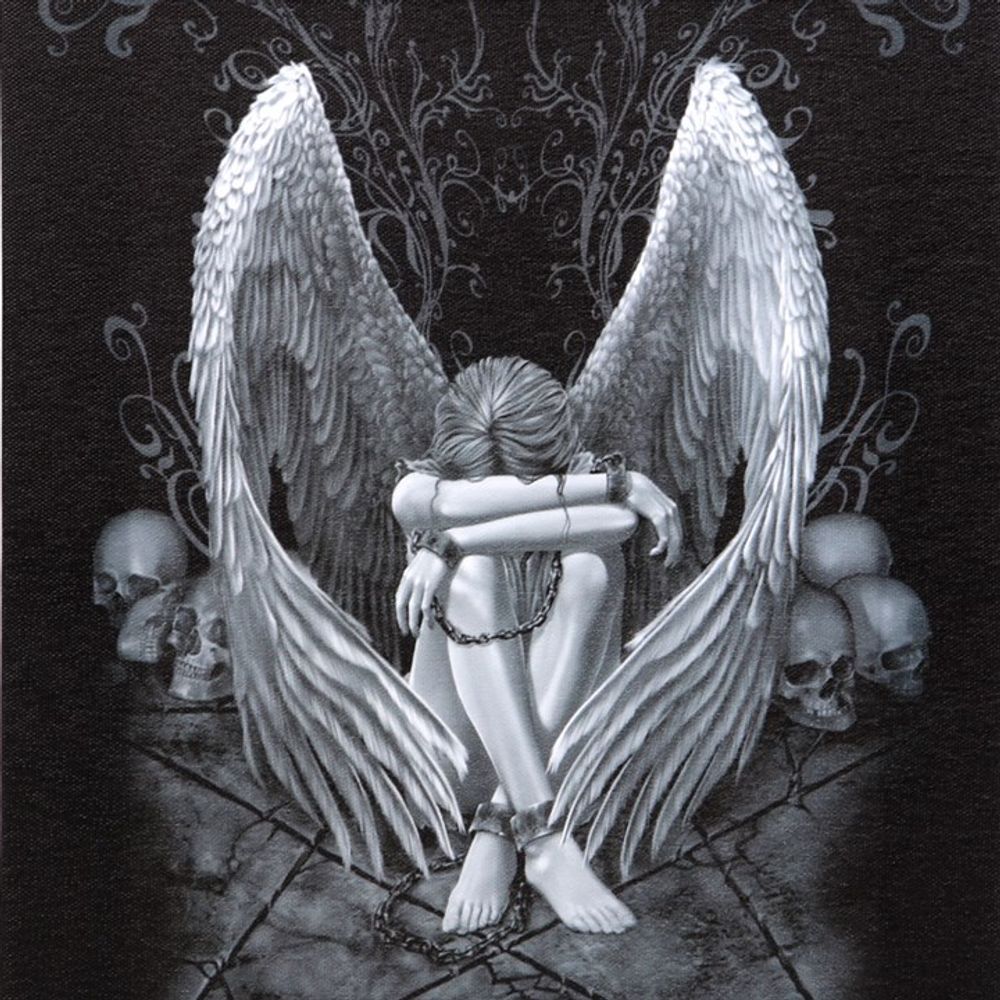 19x25cm Enslaved Angel Canvas Plaque by Spiral Direct - ScentiMelti  19x25cm Enslaved Angel Canvas Plaque by Spiral Direct