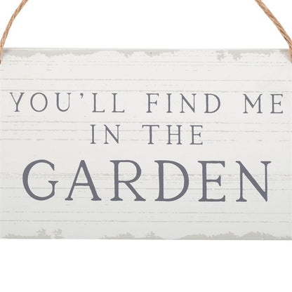 You'll Find Me in the Garden Hanging Sign - ScentiMelti  You'll Find Me in the Garden Hanging Sign