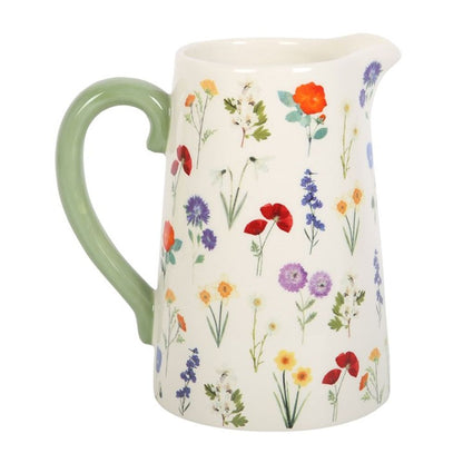 17cm Wildflower Ceramic Flower Jug - ScentiMelti Home Fragrance, Beauty & Gifts UK