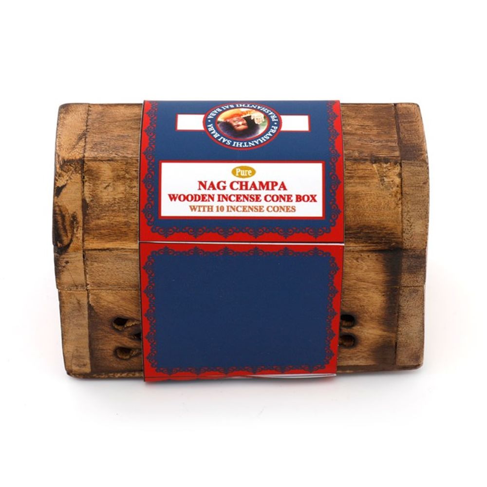 Small Nag Champa Incense Cone Box - ScentiMelti  Small Nag Champa Incense Cone Box