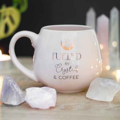 Crystals and Coffee Rounded Mug - ScentiMelti  Crystals and Coffee Rounded Mug