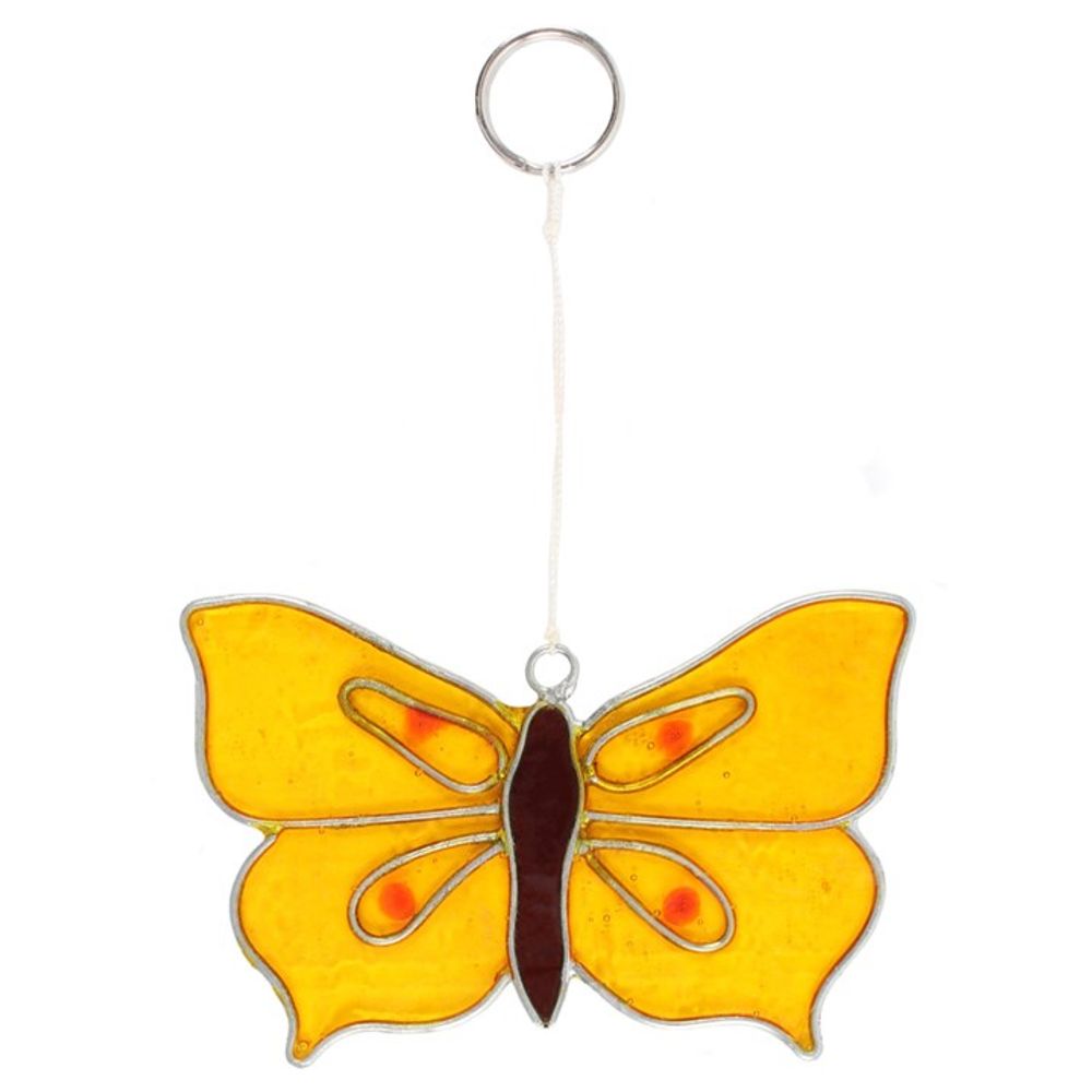 Yellow Brimstone Butterfly Suncatcher - ScentiMelti Home Fragrance, Beauty & Gifts UK