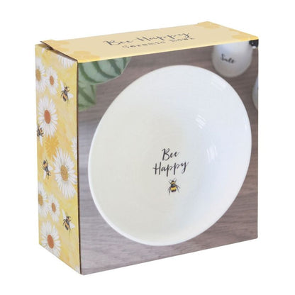 Bee Happy Ceramic Bowl - ScentiMelti  Bee Happy Ceramic Bowl