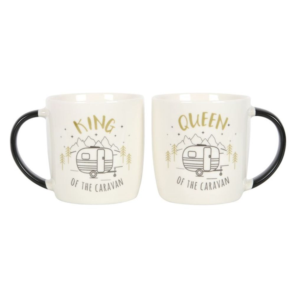 King and Queen Couples Caravan Mug Set - ScentiMelti Home Fragrance, Beauty & Gifts UK