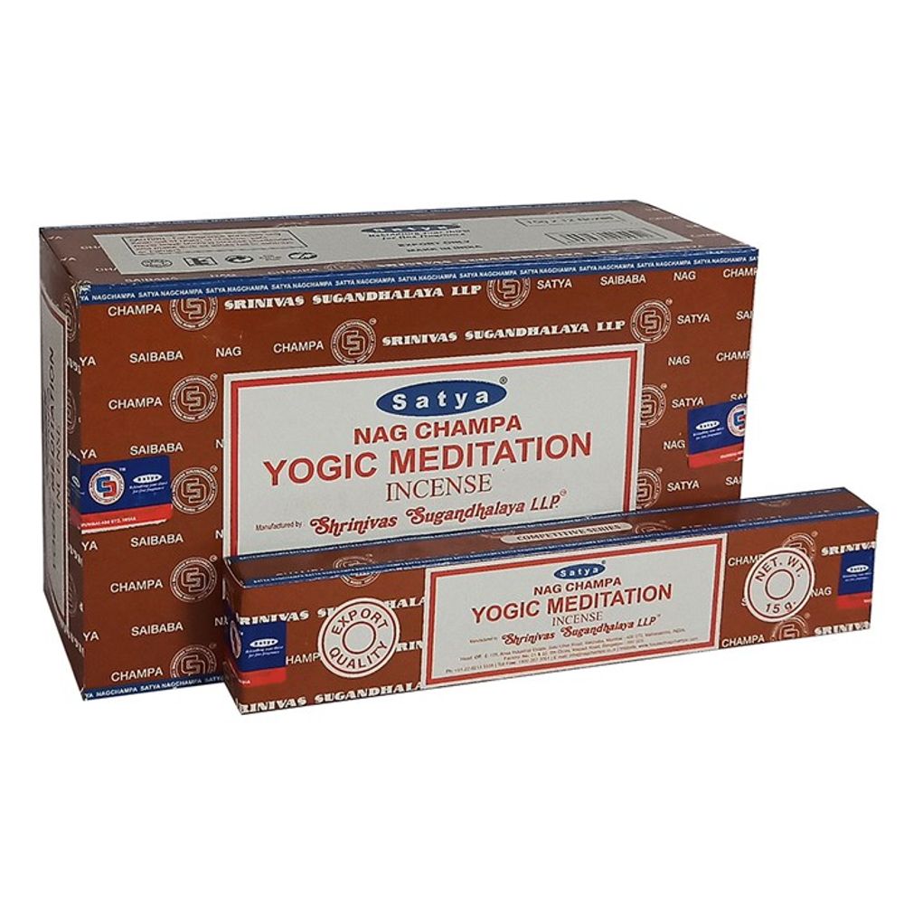 Set of 12 Packets of Yogic Meditation Incense Sticks by Satya - ScentiMelti  Set of 12 Packets of Yogic Meditation Incense Sticks by Satya