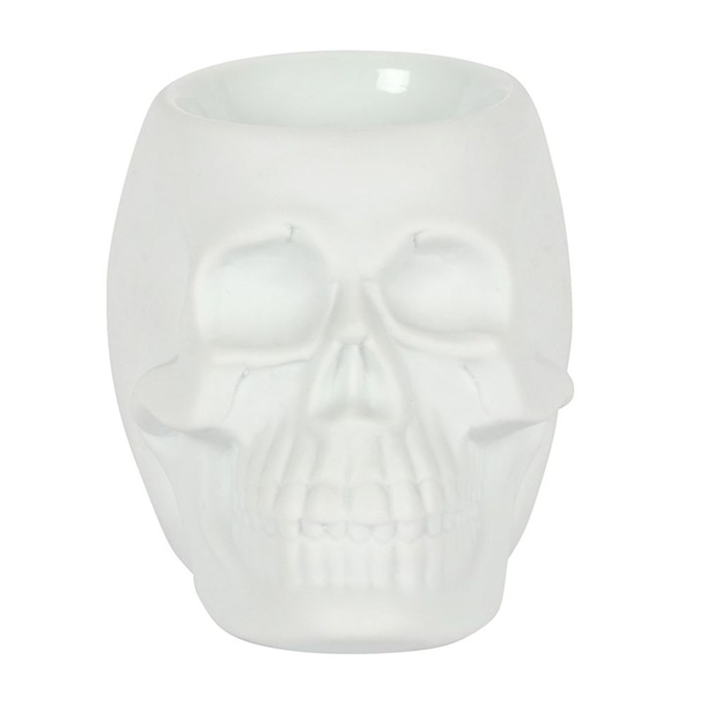 White Skull Oil Burner - ScentiMelti  White Skull Oil Burner